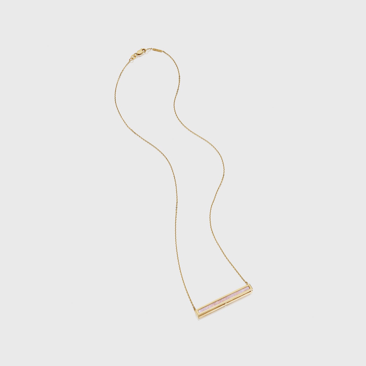 Moonstone Euclidean Bar Necklace