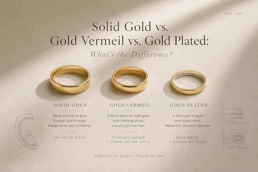 Solid Gold vs. Gold Vermeil vs. Gold Plated: What's the Difference?