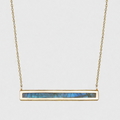 Labradorite Euclidean Bar Necklace