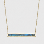 Labradorite Euclidean Bar Necklace