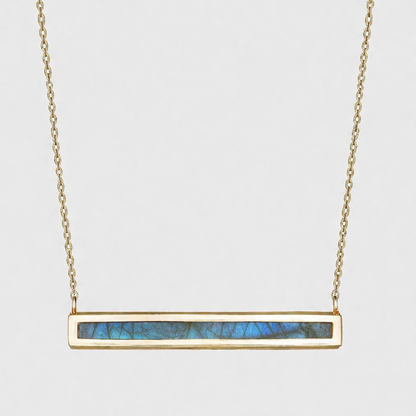 Labradorite Euclidean Bar Necklace