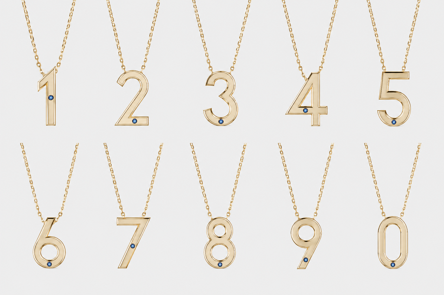 Divinity Chain - Number Necklace