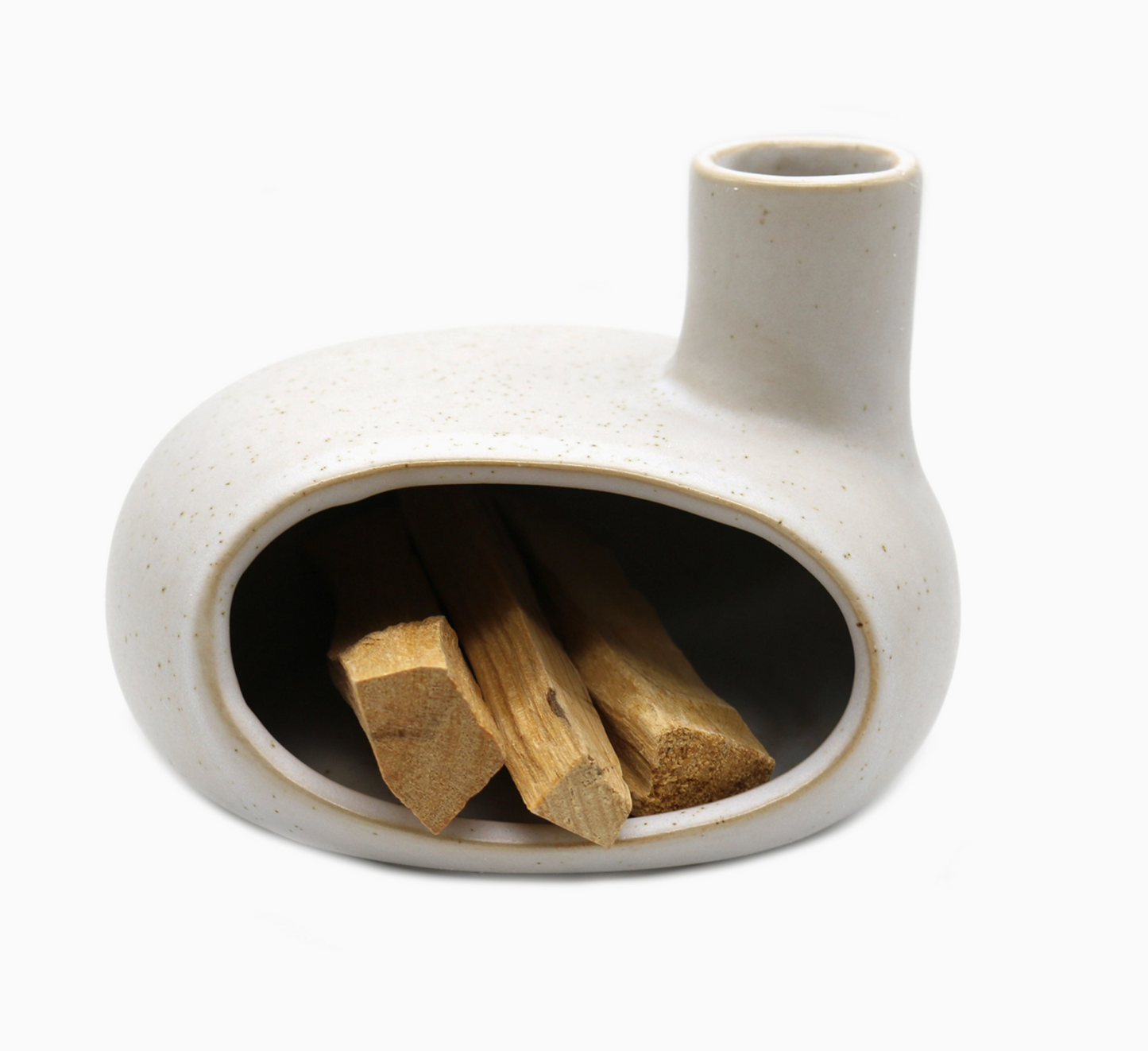 Ceramic Smudge Chimney - Grey