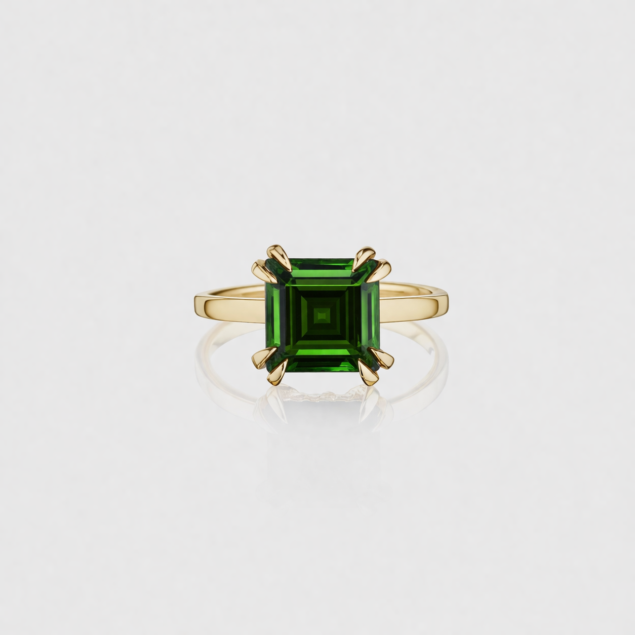 Green Tourmaline Foenix Ring
