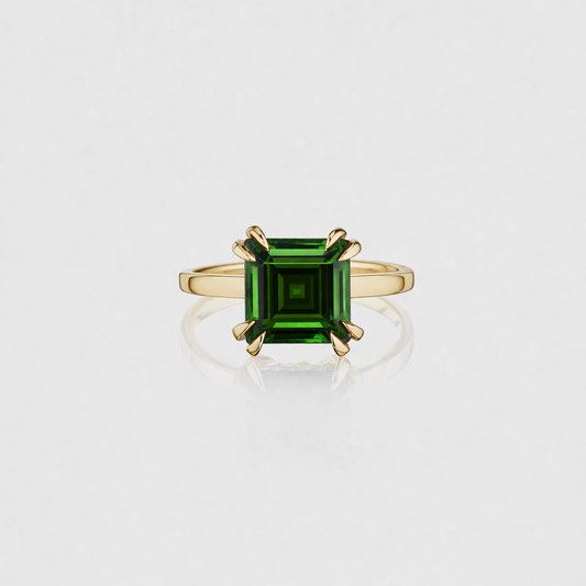 Green Tourmaline Foenix Ring