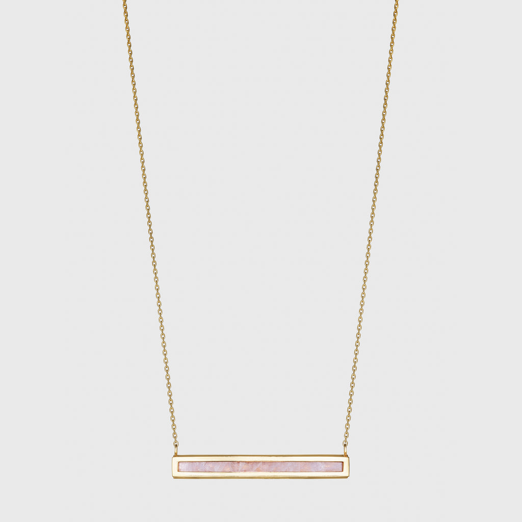 Moonstone Euclidean Bar Necklace