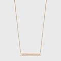 Moonstone Euclidean Bar Necklace