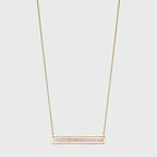Moonstone Euclidean Bar Necklace
