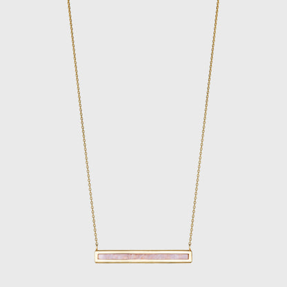 Moonstone Euclidean Bar Necklace