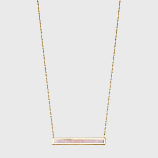 Moonstone Euclidean Bar Necklace