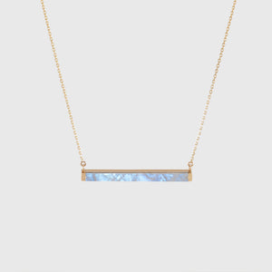 Moonstone Euclidean Bar Necklace