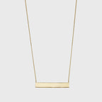 Moonstone Euclidean Bar Necklace
