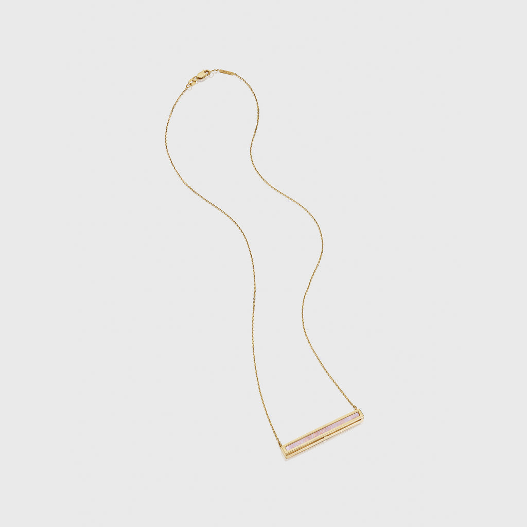 Moonstone Euclidean Bar Necklace