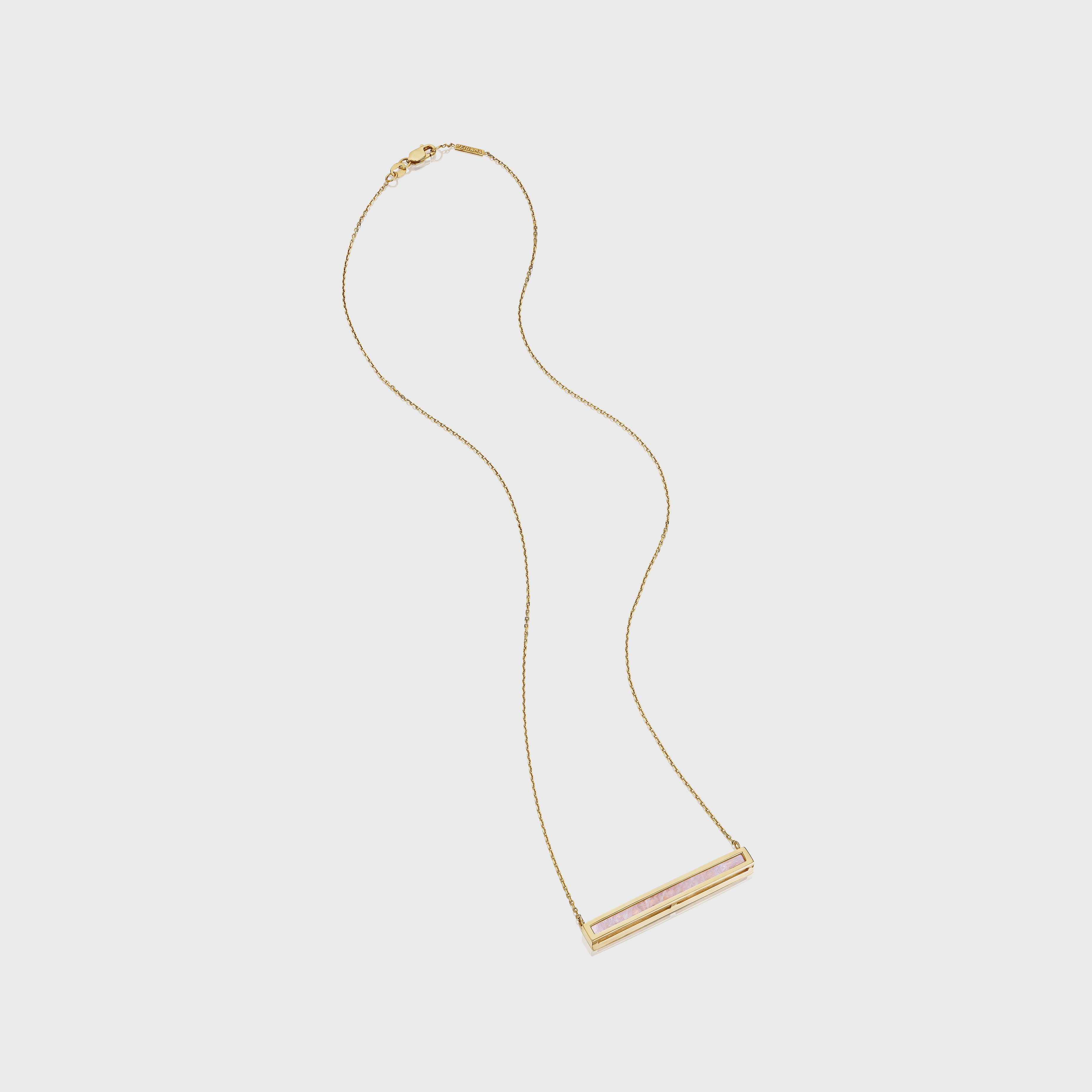 Moonstone Euclidean Bar Necklace